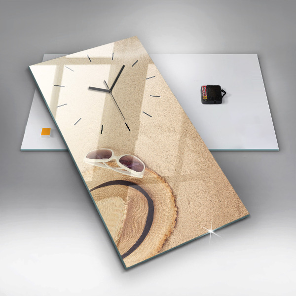 Modern vertical wall clock Golden abstraction