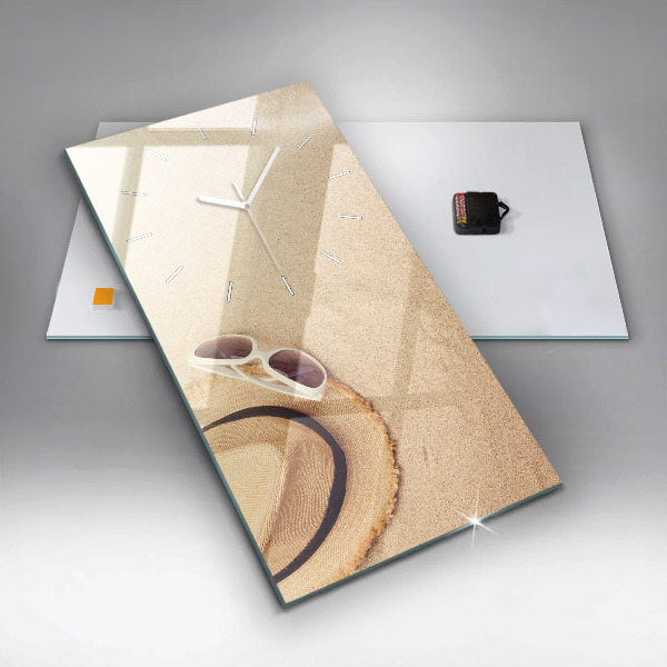 Modern vertical wall clock Golden abstraction