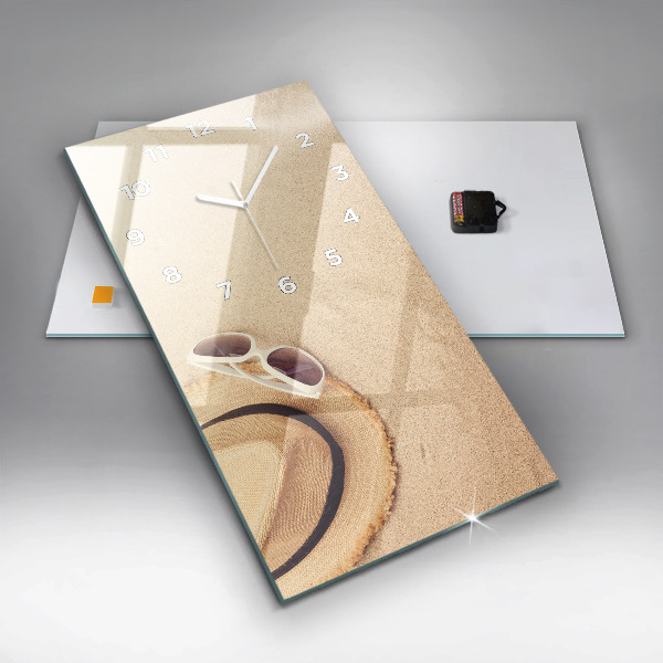 Modern vertical wall clock Golden abstraction