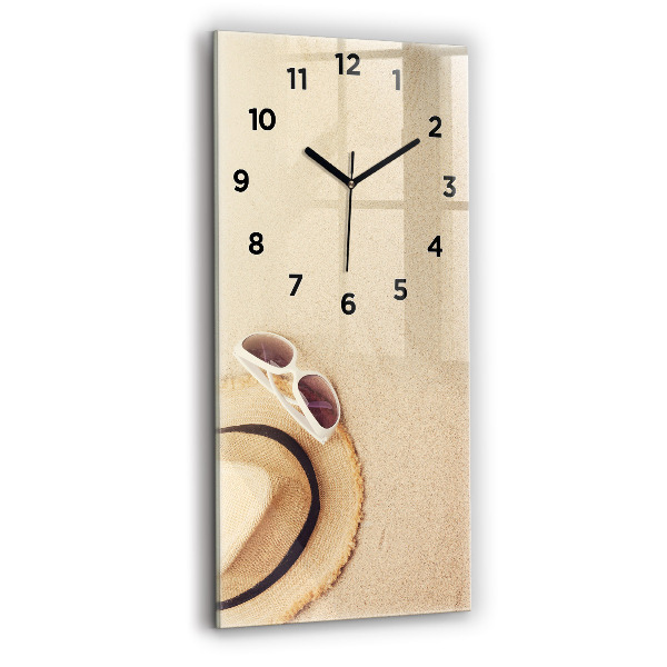 Modern vertical wall clock Golden abstraction