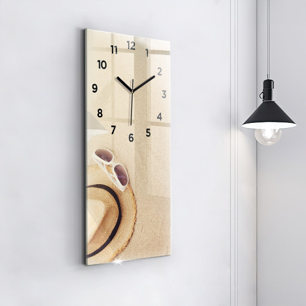 Modern vertical wall clock Golden abstraction