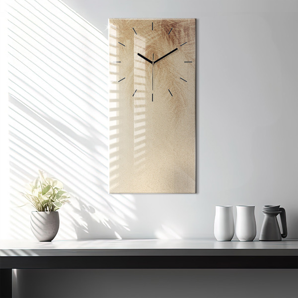 Modern vertical wall clock Golden abstraction
