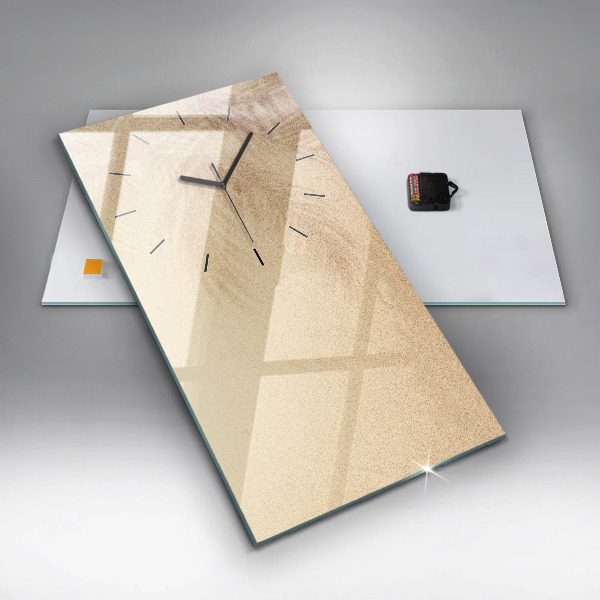 Modern vertical wall clock Golden abstraction