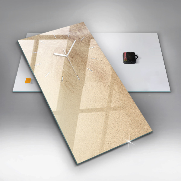 Modern vertical wall clock Golden abstraction