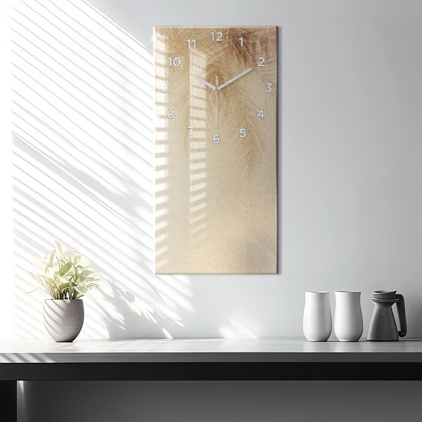 Modern vertical wall clock Golden abstraction