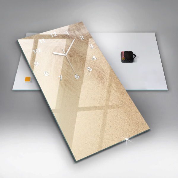 Modern vertical wall clock Golden abstraction