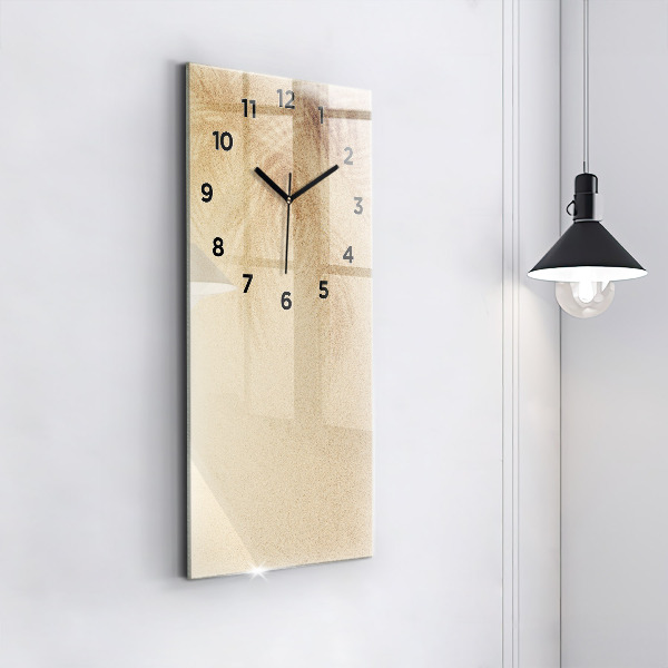 Modern vertical wall clock Golden abstraction