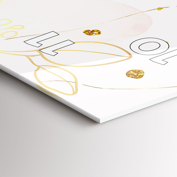 Modern vertical wall clock Pastel abstraction