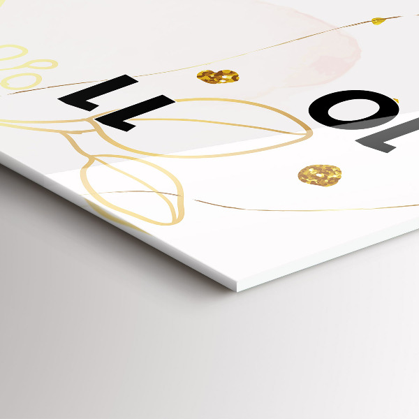 Modern vertical wall clock Pastel abstraction