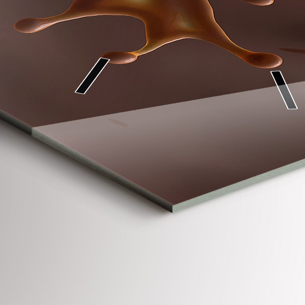 Modern vertical wall clock Cocoa waves