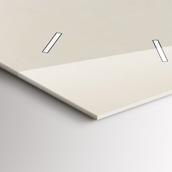 Modern vertical wall clock Abstract mountains