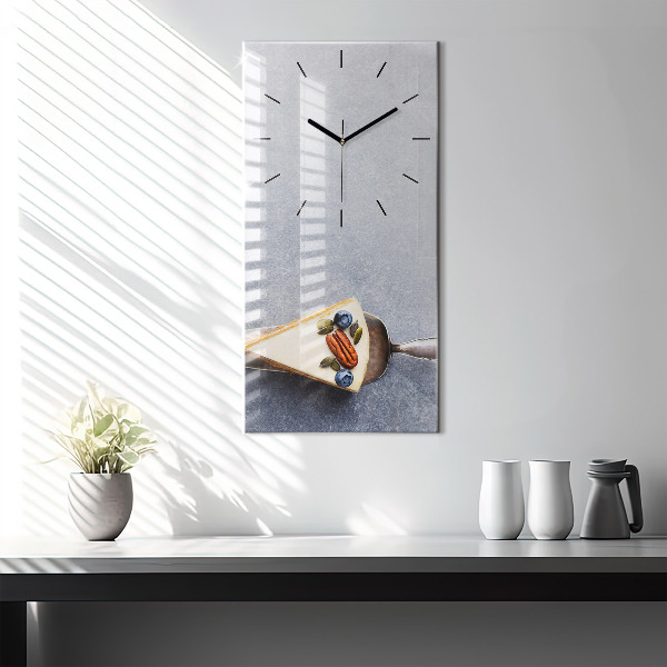 Modern vertical wall clock A piece of cake