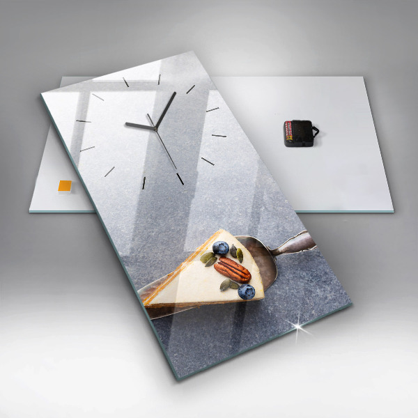 Modern vertical wall clock A piece of cake