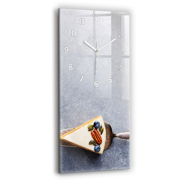 Modern vertical wall clock A piece of cake