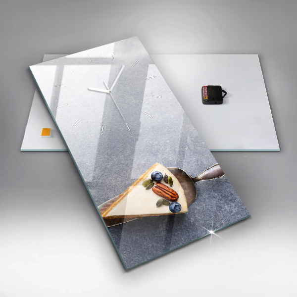 Modern vertical wall clock A piece of cake