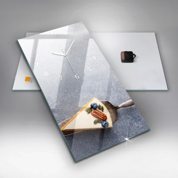 Modern vertical wall clock A piece of cake