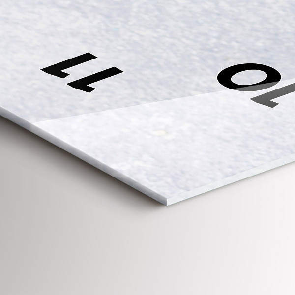 Modern vertical wall clock A piece of cake