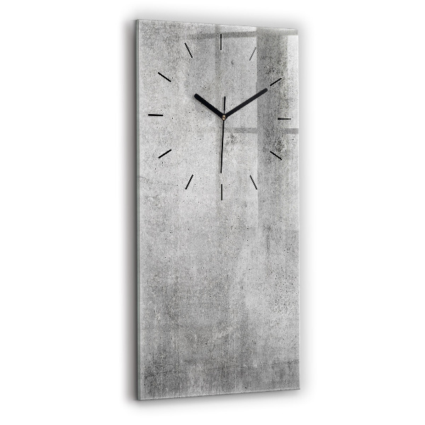 Modern vertical wall clock Raw wall