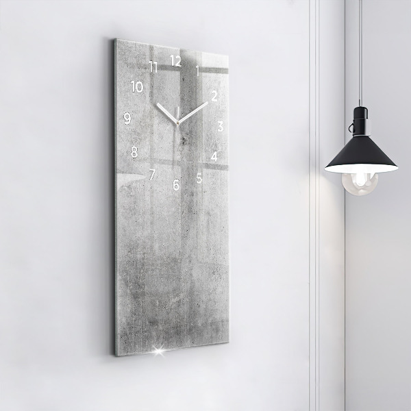 Modern vertical wall clock Raw wall