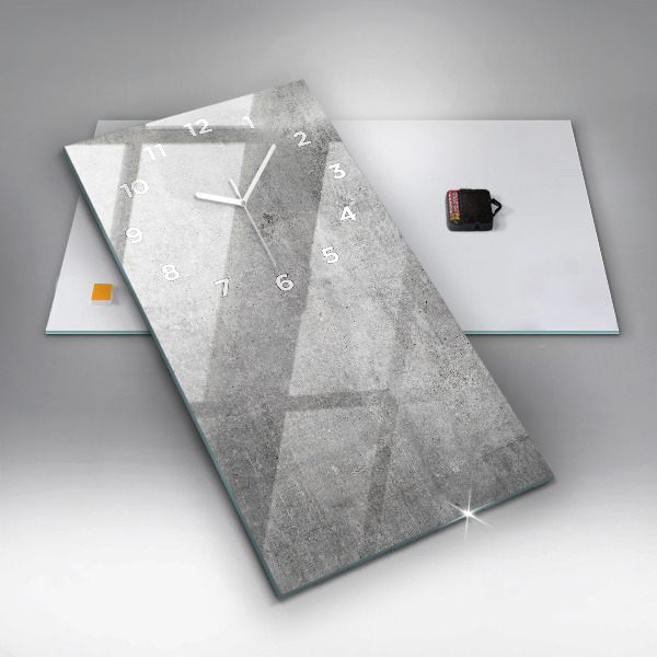 Modern vertical wall clock Raw wall