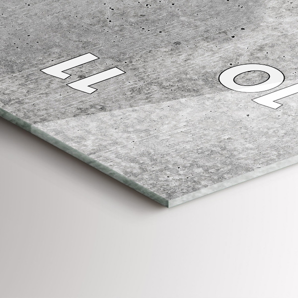 Modern vertical wall clock Raw wall