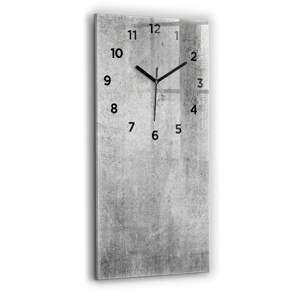 Modern vertical wall clock Raw wall