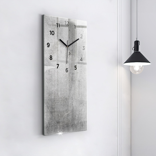Modern vertical wall clock Raw wall