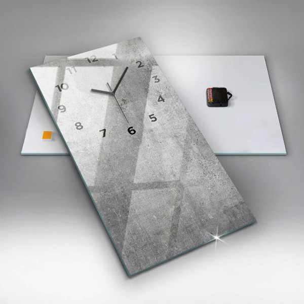 Modern vertical wall clock Raw wall