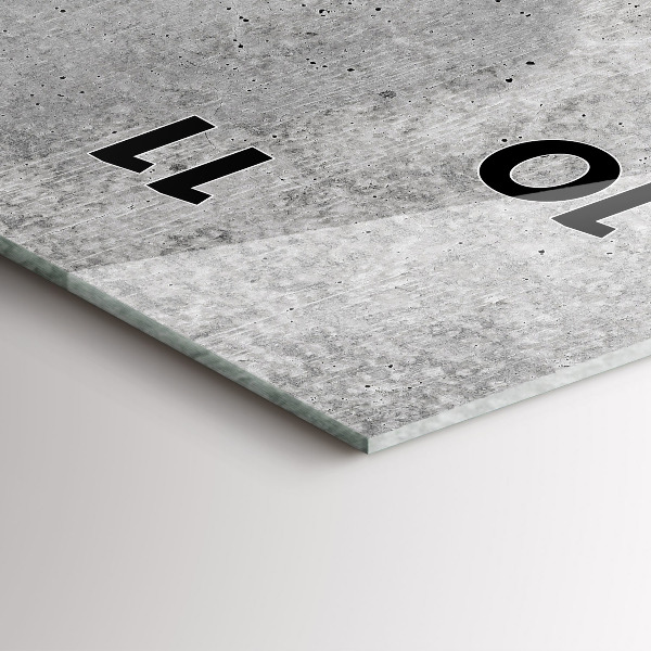 Modern vertical wall clock Raw wall