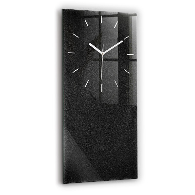 Modern vertical wall clock Dark rock