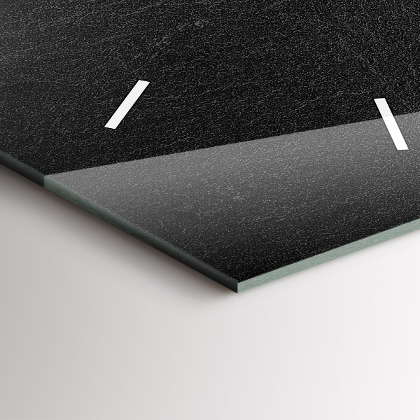 Modern vertical wall clock Dark rock