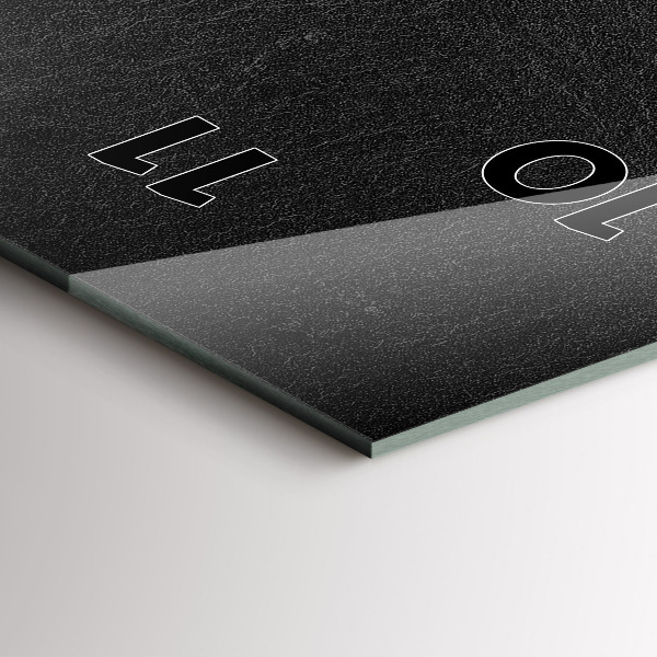 Modern vertical wall clock Dark rock