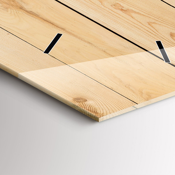 Modern vertical wall clock Wooden boards