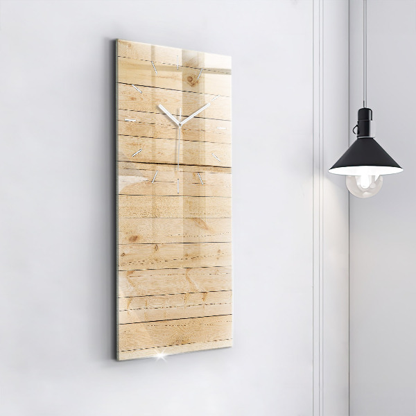 Modern vertical wall clock Wooden boards