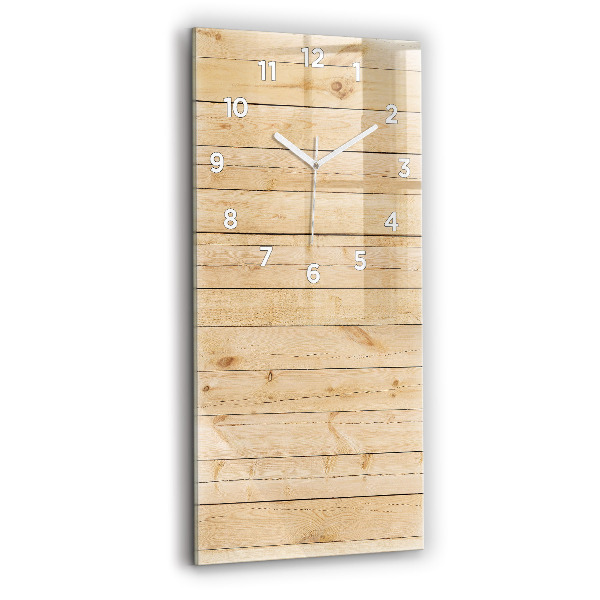 Modern vertical wall clock Wooden boards