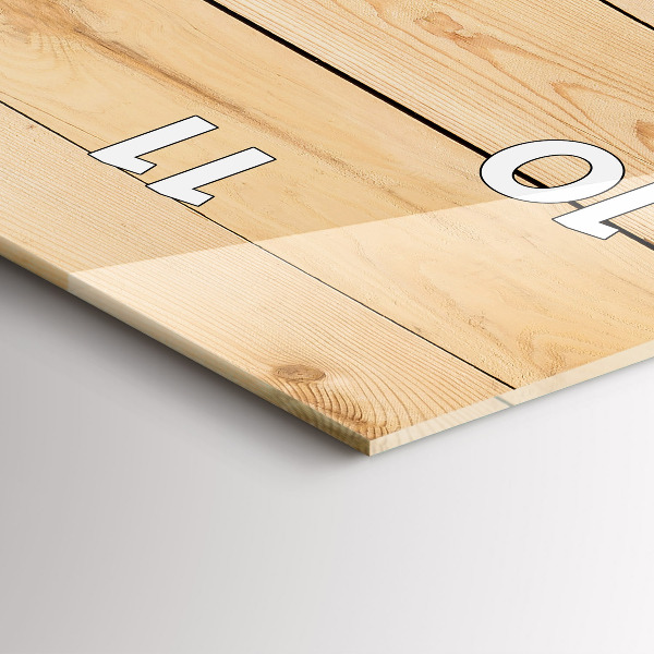 Modern vertical wall clock Wooden boards