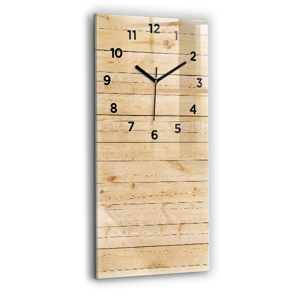 Modern vertical wall clock Wooden boards