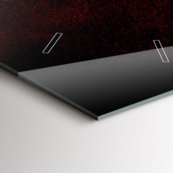 Modern vertical wall clock Chili peppers