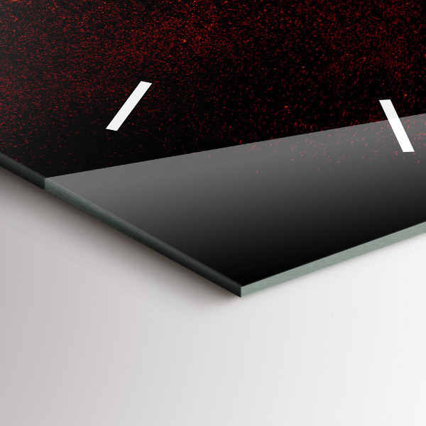 Modern vertical wall clock Chili peppers