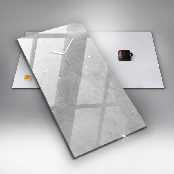 Modern vertical wall clock Stone wall