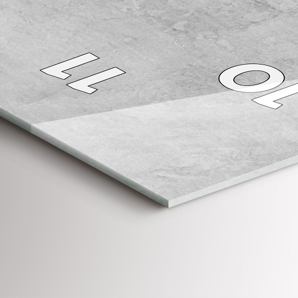 Modern vertical wall clock Stone wall