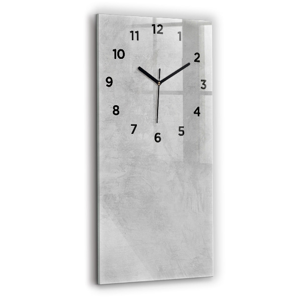 Modern vertical wall clock Stone wall