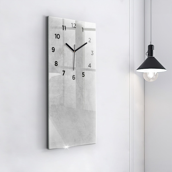 Modern vertical wall clock Stone wall