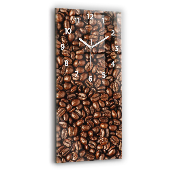 Modern vertical wall clock Coffee beans