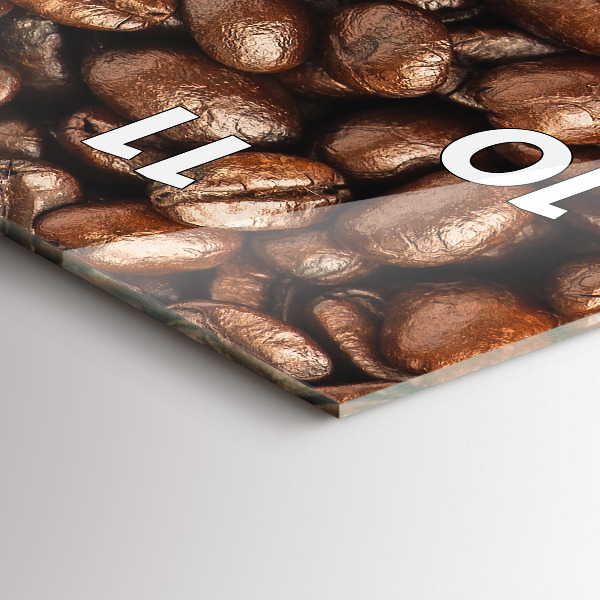 Modern vertical wall clock Coffee beans