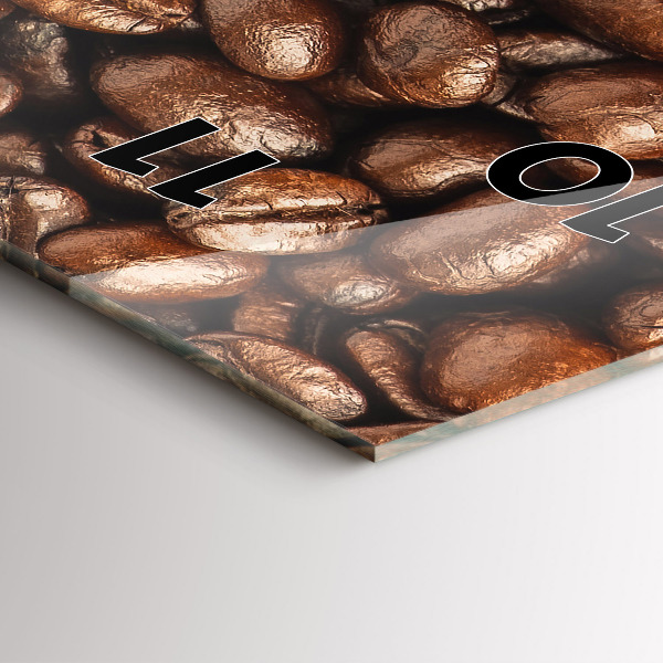 Modern vertical wall clock Coffee beans