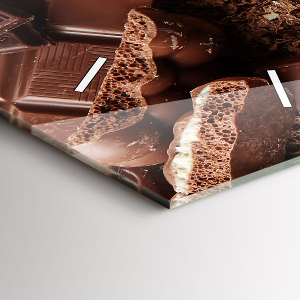 Modern vertical wall clock Chocolate bars