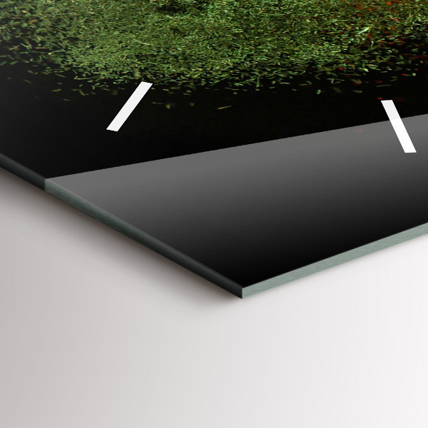 Modern vertical wall clock Spices scattered