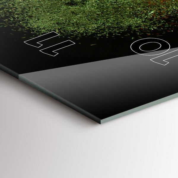 Modern vertical wall clock Spices scattered