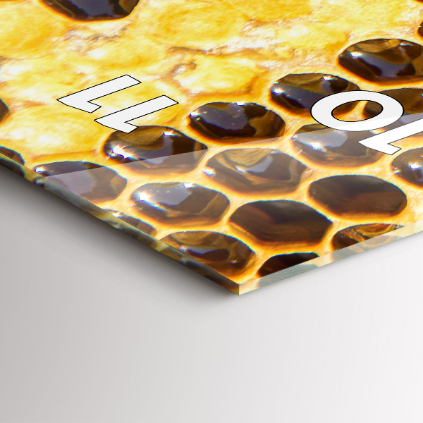 Modern vertical wall clock Honeycomb